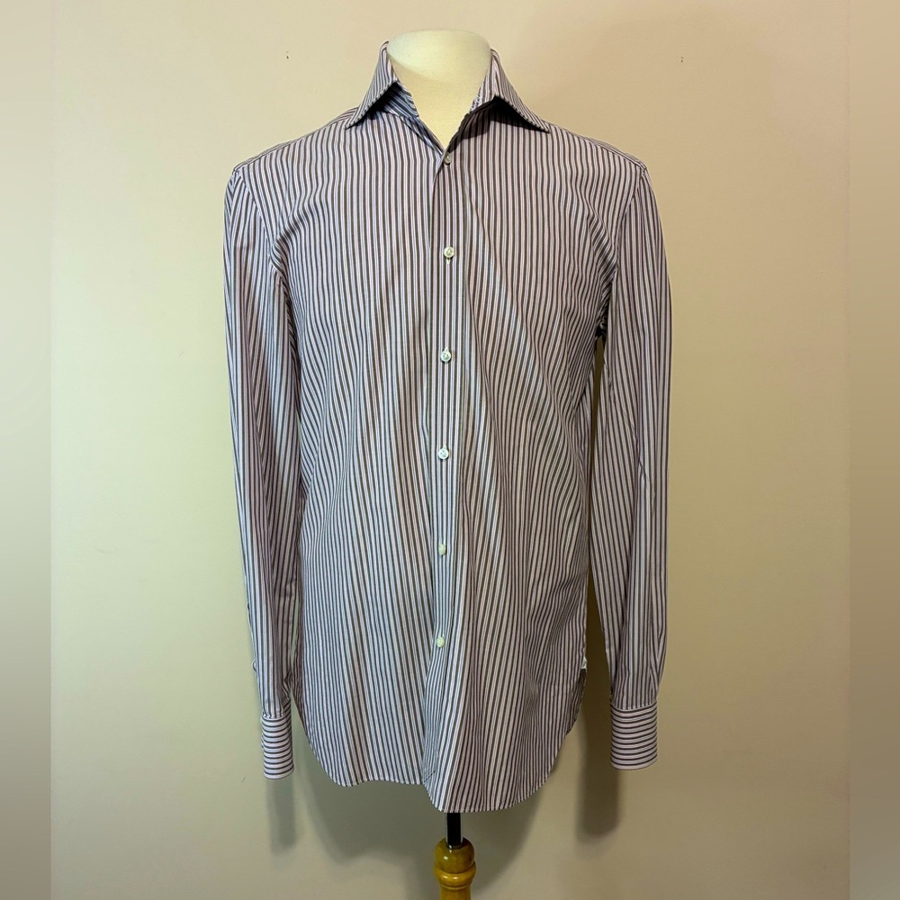 Borrelli Napoli Men’s Striped Dress Shirt